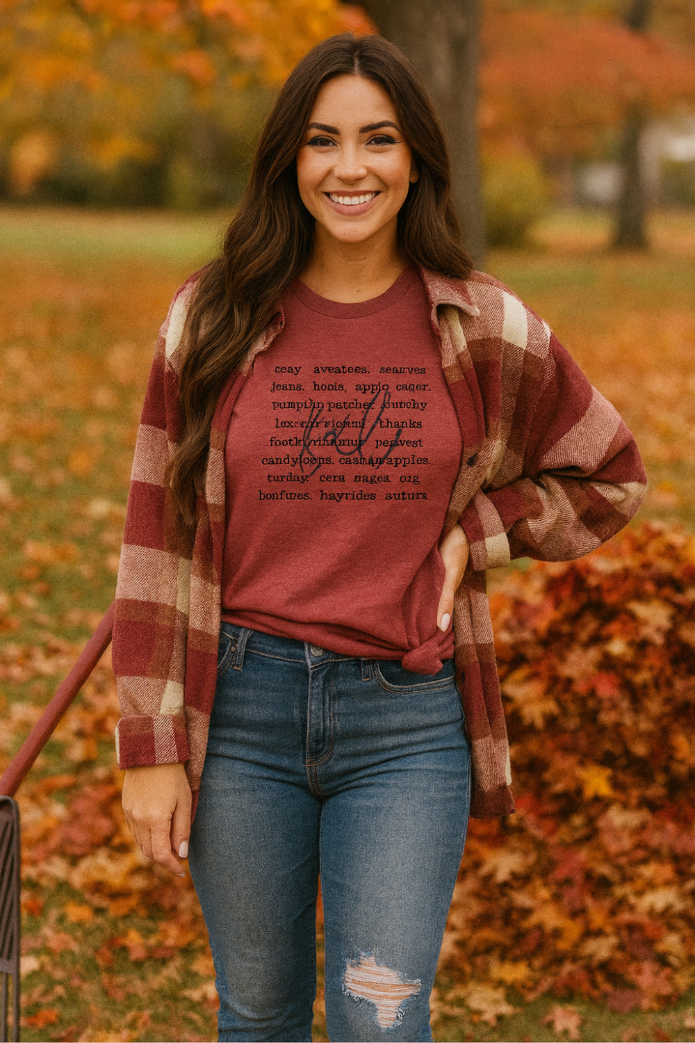 Graphic t-shirt, pullover, short sleeve, round neck, drop shoulder, soft fabric, no stretch, front view