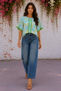 * Dark wash
* High-rise
* Slouchy
* Cropped
* Baggy
* Front patch pockets
* Back pockets
* Button/zipper closure
* Stretchy