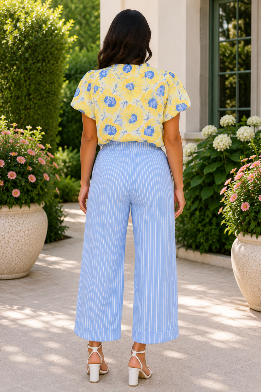 * Mid-rise
* Drawstring
* Pocketed
* Wide-leg
* Cuffed
* Cropped
* No stretch